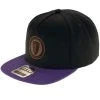 DGA Flat Bill Snapback Hat : Leather Patch